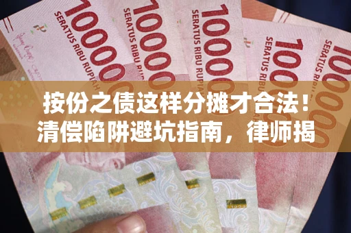武汉按份之债这样分摊才合法！清偿陷阱避坑指南，律师揭秘关键条款