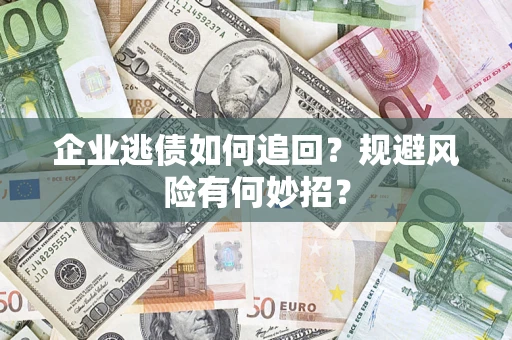 武汉企业逃债如何追回？规避风险有何妙招？
