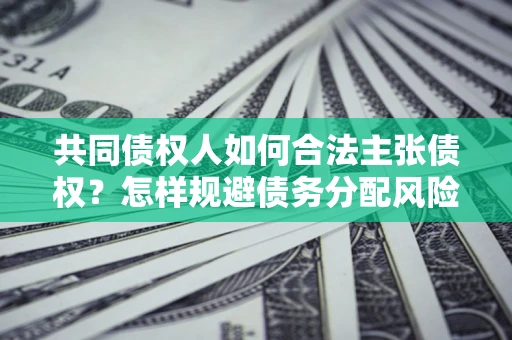 武汉共同债权人如何合法主张债权？怎样规避债务分配风险？