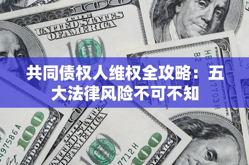 武汉共同债权人维权全攻略：五大法律风险不可不知