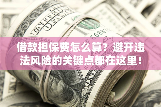 武汉借款担保费怎么算？避开违法风险的关键点都在这里！