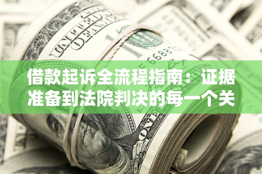 武汉借款起诉全流程指南：证据准备到法院判决的每一个关键步骤