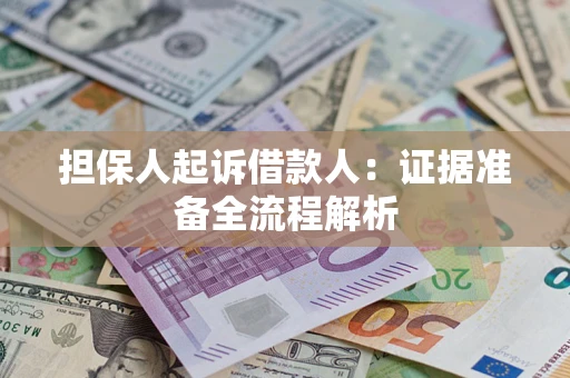 武汉担保人起诉借款人：证据准备全流程解析
