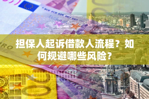 武汉担保人起诉借款人流程？如何规避哪些风险？