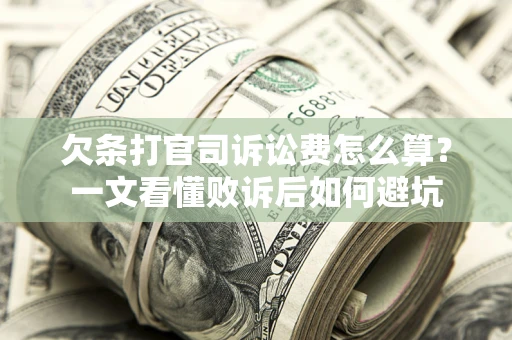 武汉欠条打官司诉讼费怎么算？一文看懂败诉后如何避坑