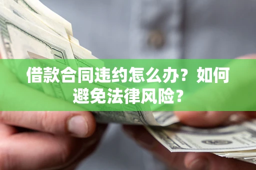 武汉借款合同违约怎么办？如何避免法律风险？