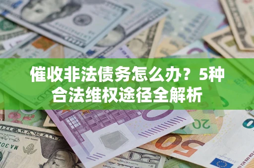 武汉催收非法债务怎么办？5种合法维权途径全解析