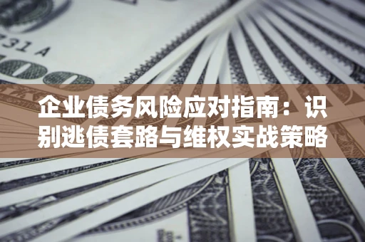 武汉企业债务风险应对指南：识别逃债套路与维权实战策略