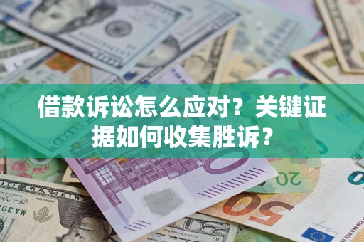 武汉借款诉讼怎么应对？关键证据如何收集胜诉？
