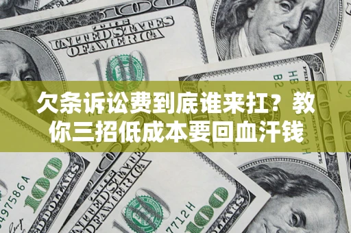 武汉欠条诉讼费到底谁来扛？教你三招低成本要回血汗钱